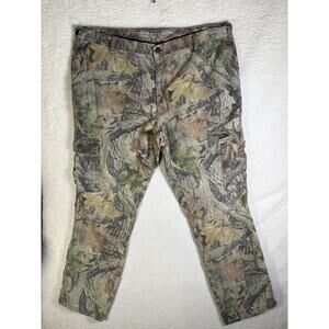 Vintage Spartan Camo Cargo Pants Mens 2XL 42x33 Realtree Advantage Timber Hunt